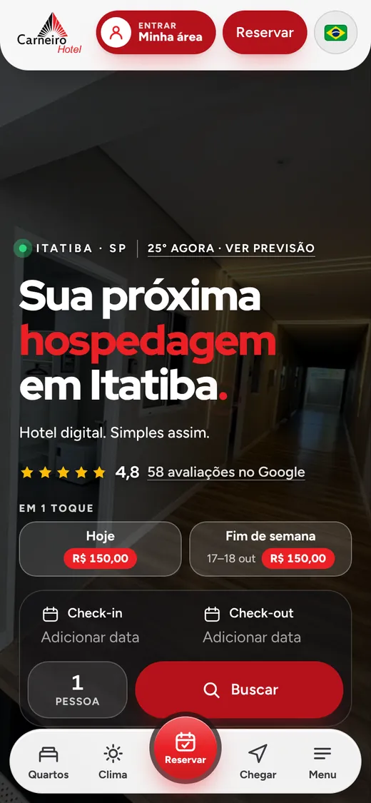 Carneiro Hotel no celular